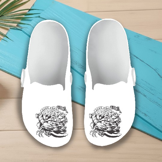 Live Free or Die Slip On Clogs