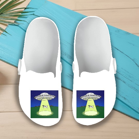 ufo cow Slip On Clogs