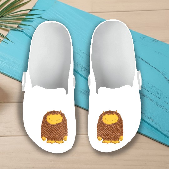 Friendly Brown Monster Slip On Clogs