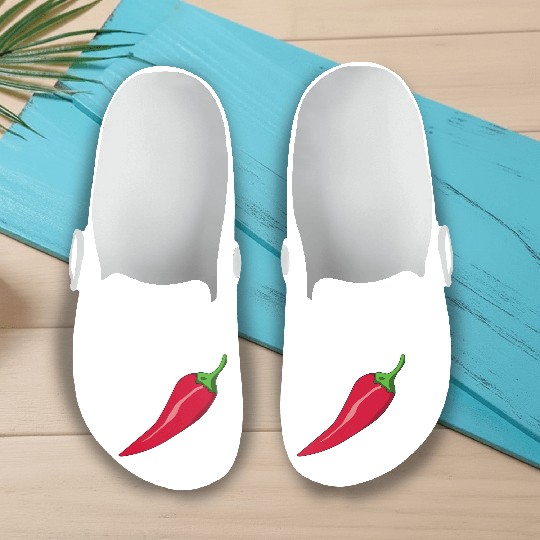 paprika chilli chili pepper citrus veggie gemuese Slip On Clogs