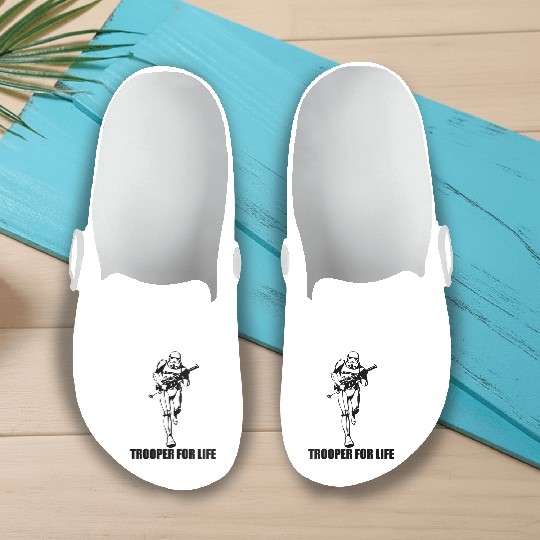 Star Wars Storm Trooper for life Slip On Clogs