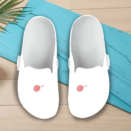 Bullseye Target Archery Shooting Dart Gift Slip On Clogs