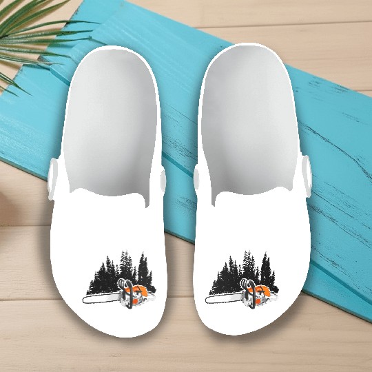 Your Forestry Business - Chainsaw & Pine Forest Slip On Clogs