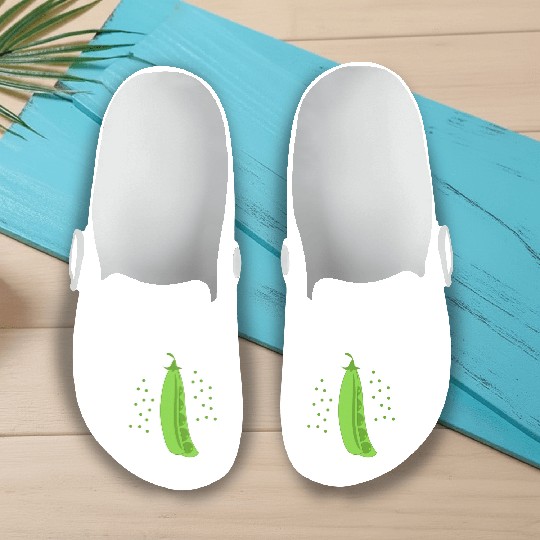 Pea Pod Vegetable Slip On Clogs