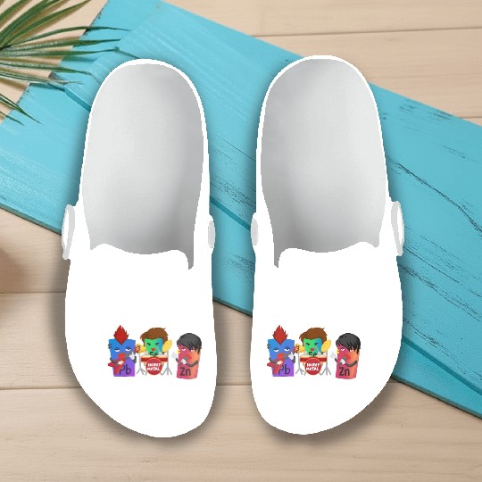 Funny Heavy Metals Chemistry Elements Rock Band Slip On Clogs