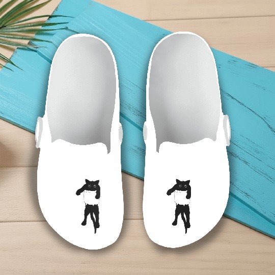 Cat in pocket Slip On Clogs