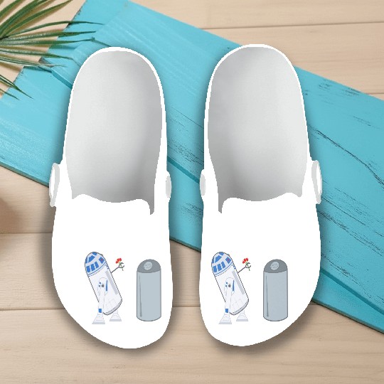 Confused R2D2 Slip On Clogs