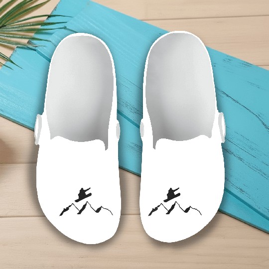 SNOWBOARDING! Slip On Clogs