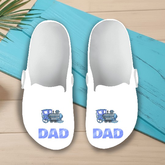 Railroad Train Lovers Dad Father's Day Gift Slip On Clogs
