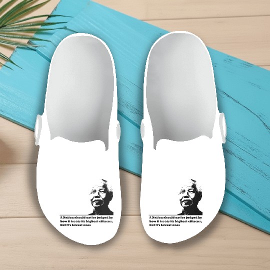 Nelson Mandela Slip On Clogs