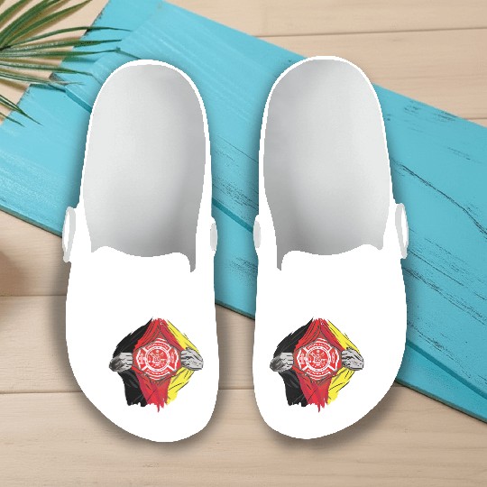 German Volunteer Fire Brigade Firefighter Slip On Clogs
