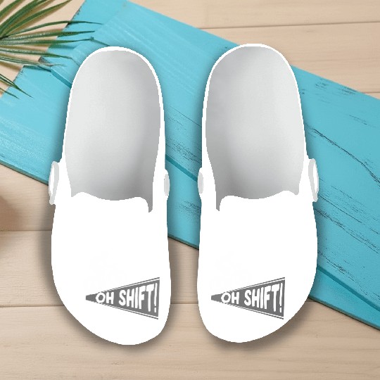 Oh Shift Mountain Bike MTB Rider Biker Slip On Clogs