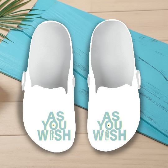 Princess Bride As you Wish Slip On Clogs