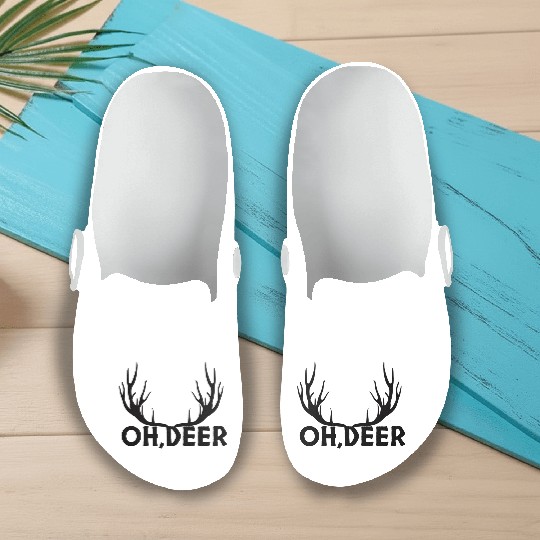 Deer Hunting Slip On Clogs"OH Deer"