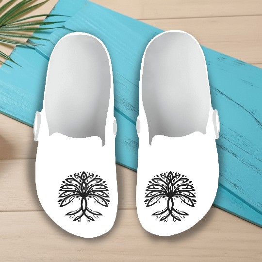 Occult Yggdrasil Tree of Life Slip On Clogs