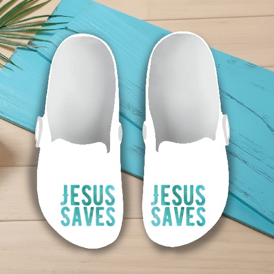 Christian Store - Jesus Saves - Christian Slip On Clogs