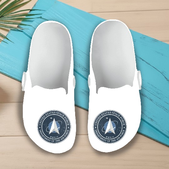 New Space Force Logo 2020 USSF Slip On Clogs