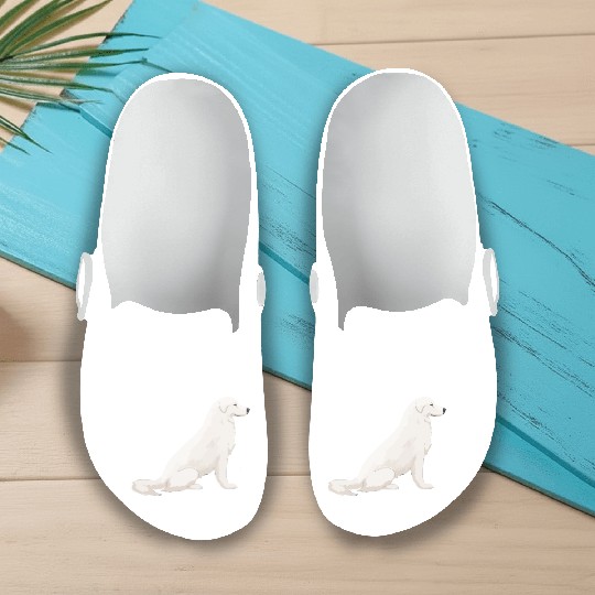 Great Pyrenees Slip On Clogs