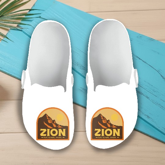 zion national park Slip On Clogs
