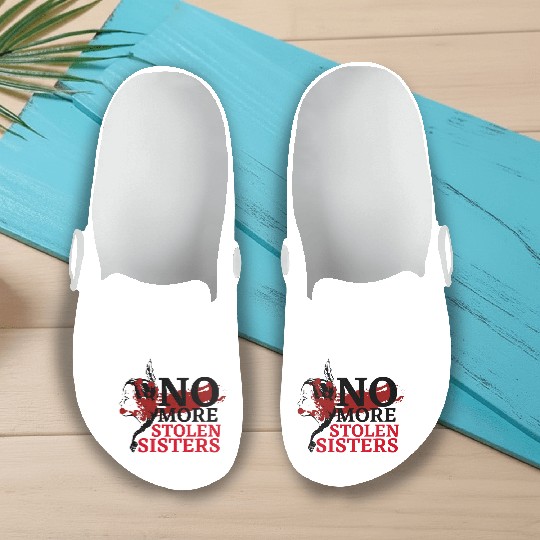 No MS Sisters/MMIW Girl Native American Slip On Clogs