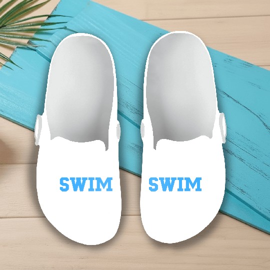 Funny Swimming Instructor Swim Coach Slip On Clogs