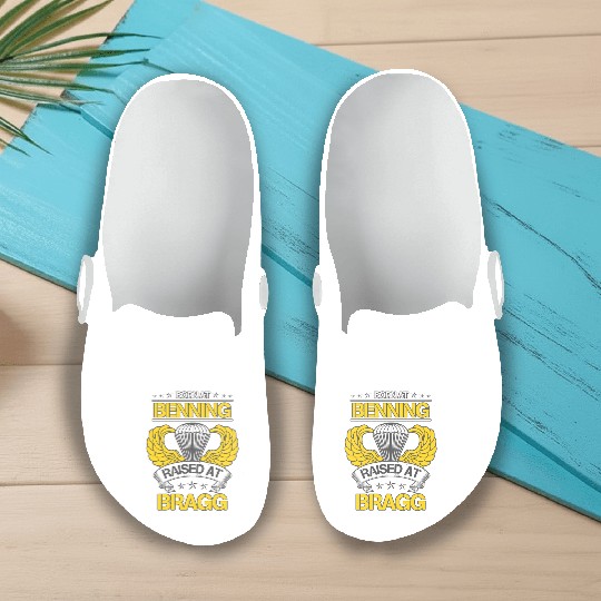 Fort Bragg Airborne Division US Army Veteran Slip On Clogs