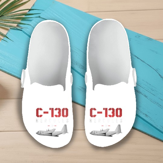 C 130 Hercules US Airborne Fighter Pilot Slip On Clogs