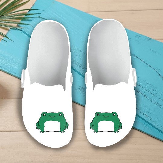 Cute little frog Slip On Clogs