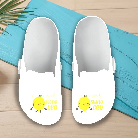 Lemon Juice Business Older Sister & Lemonade Slip On Clogs