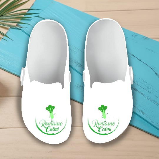 Lettuce Vegetable Slip On Clogs, Romaine Calm Slip On Clogs,