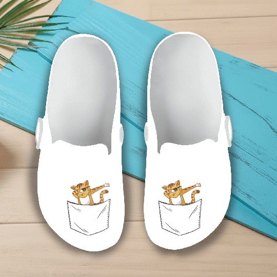 Pocket Cat Slip On Clogs