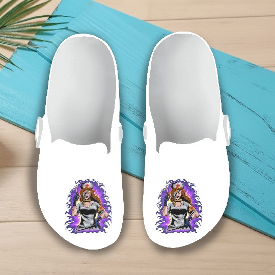 Angry Psychopathic Nurse Slip On Clogs