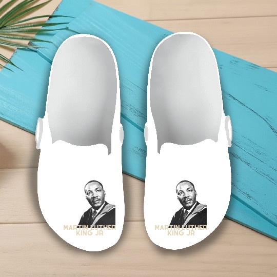 MARTIN LUTHER KING JR QUOTE Slip On Clogs