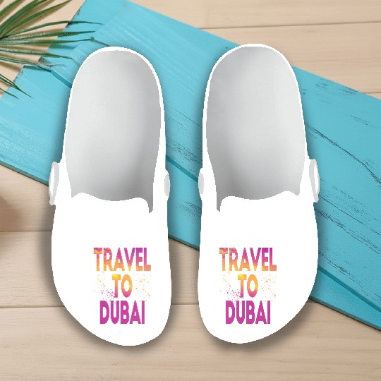 Travel To Dubai Slip On Clogs