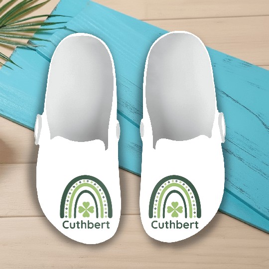 Cuthbert Clover Boho Rainbow Slip On Clogs