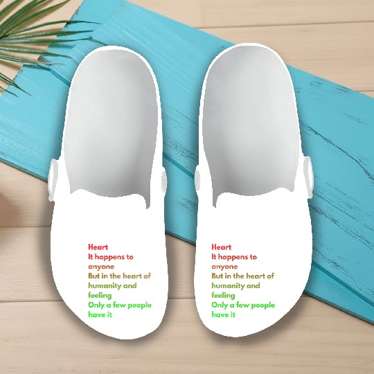 Heart It happens to anyone Slip On Clogs