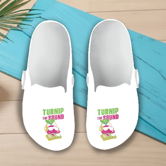 Music Turnip Party Music Lover Vegetable Slip On Clogs