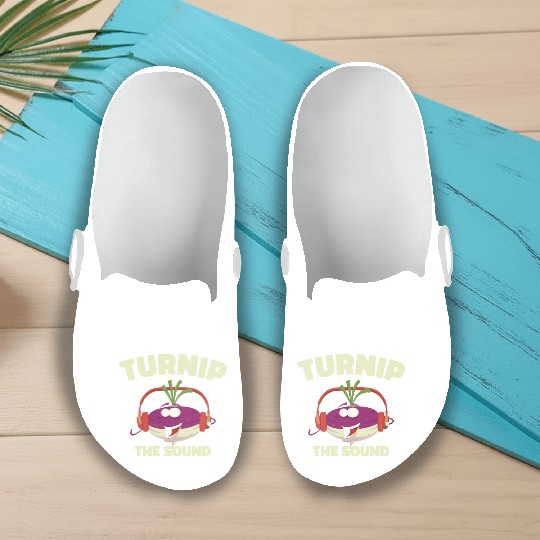 Music Turnip Party Music Lover Vegetable Slip On Clogs