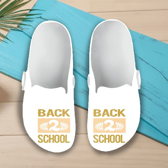 Back to school, Funny gift print idea merch Slip On Clogs