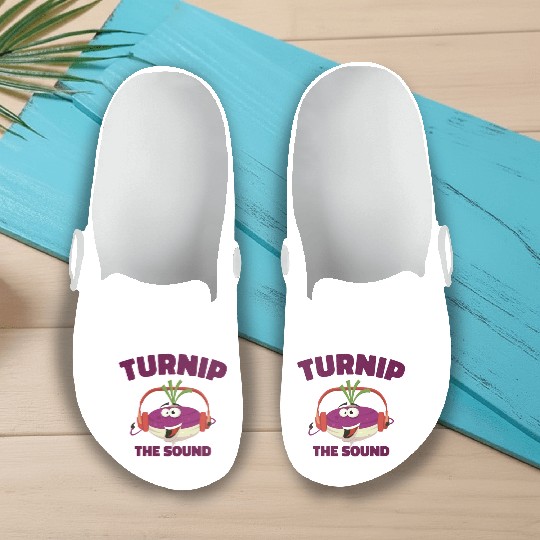 Music Turnip Party Music Lover Vegetable Slip On Clogs