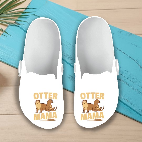 Otter Mama Sea Otters Slip On Clogs