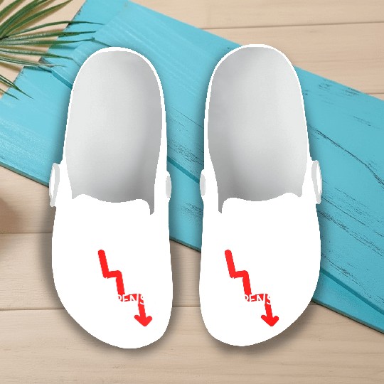 Market Crash Shit Happens Slip On Clogs
