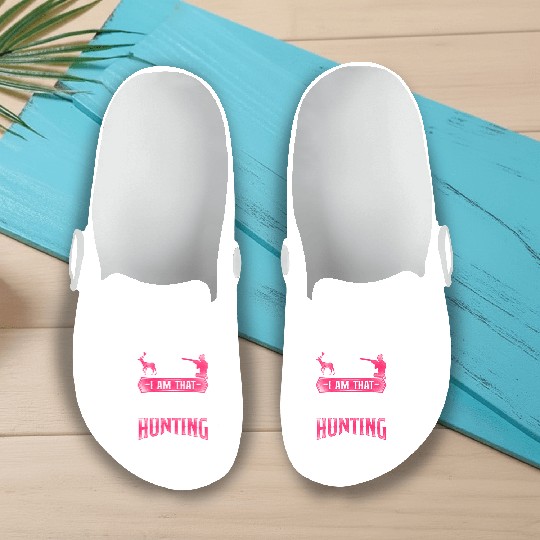 Buck Deer Hunting Hunter Girl Slip On Clogs
