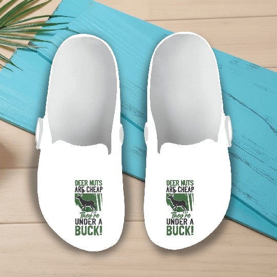 Buck Deer Hunting Hunter Pun Slip On Clogs