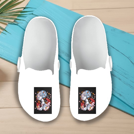 Kitsune Japanese Fox Slip On Clogs
