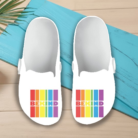 LBGT Flag Gay Pride Human Slip On Clogs