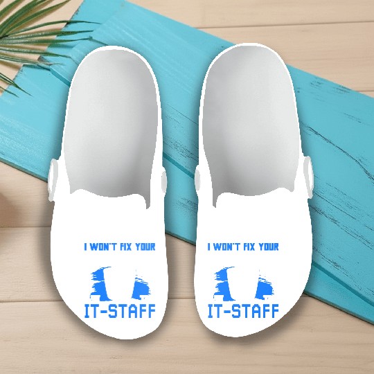 Cyber Security Funny Computer Slip On Clogs