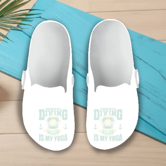 Scuba Diving Diver Slip On Clogs