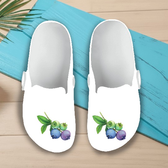 blueberries Slip On Clogs