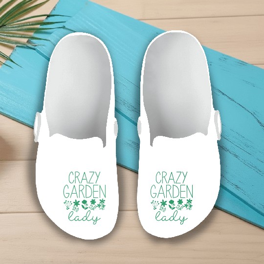 Crazy Garden Lady Slip On Clogs